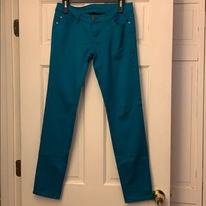Teal jeans